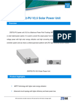 ZXDT02-PU V2.5 Solar Power Unit Datasheet