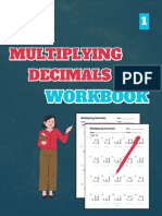 Multiplying Decimals Workbook, Level 1