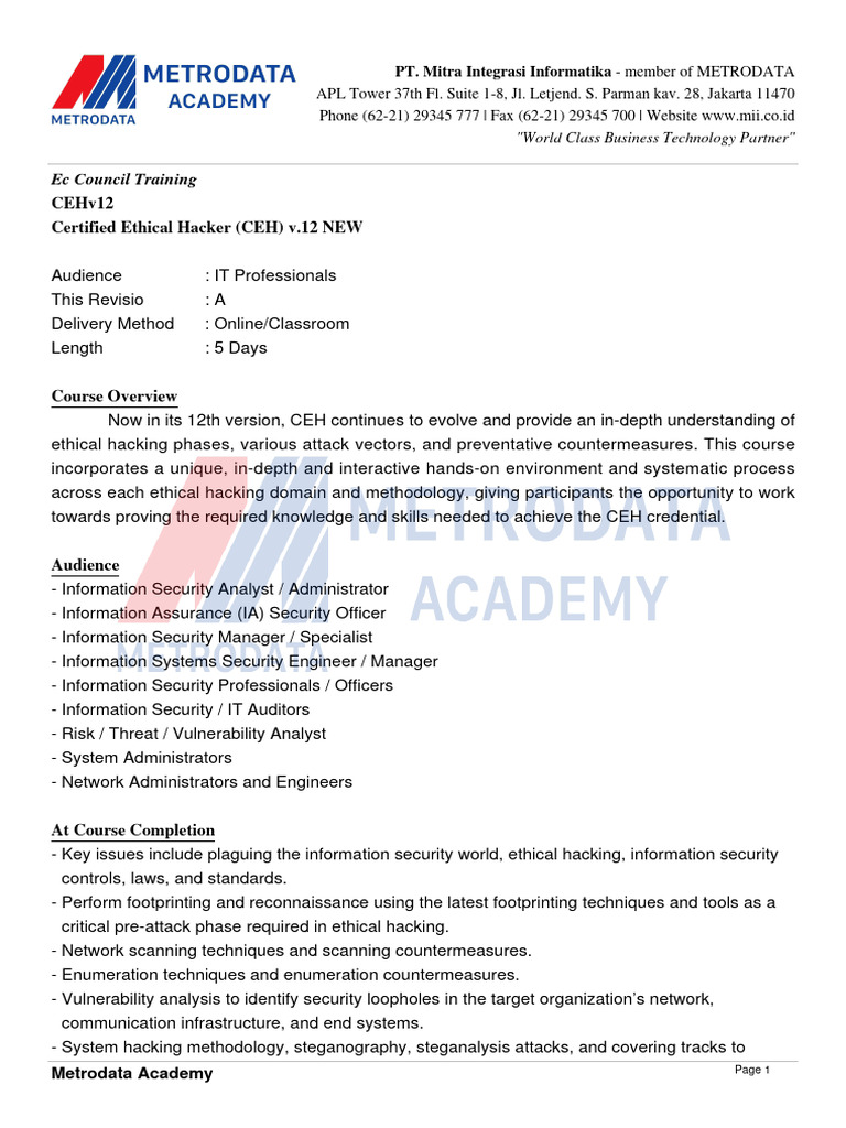 Certified Ethical Hacker Ceh V 12 New Pdf