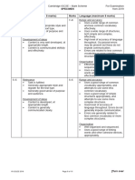 iGCSE Writing Rubric Full