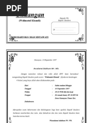 500+ Contoh Undangan Pengajian 4 Bulanan Gratis Terbaru