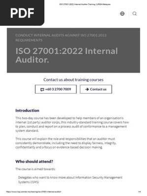 ISO 27001_2013 Internal Auditor