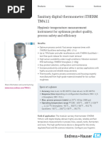 Endress-Hauser iTHERM TM411 EN | PDF | Pipe (Fluid Conveyance) | Metrology