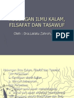 3. Hubungan Ilmu Kalam, Filsafat Dan Tasawuf