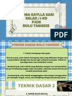 Bulu Tangkis Pjok Kelas 9 PPT Canva