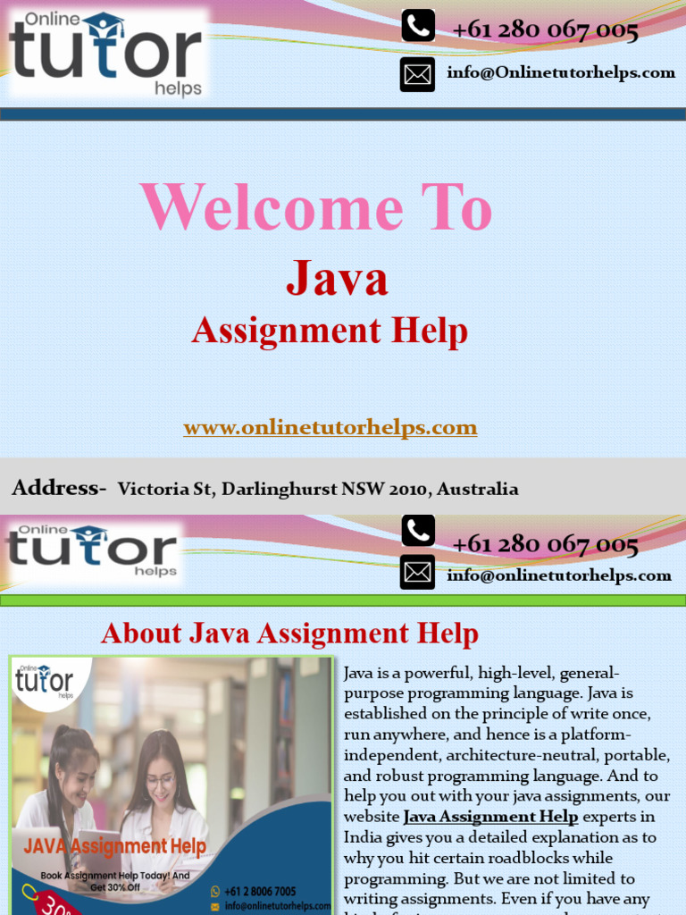 Java Assignment Help PPT.9826428.Powerpoint | PDF | Computers