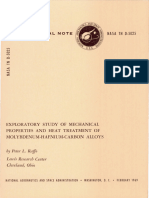 Exploratory Study of Mechanical Properties and Heat Treatment of MHC Alloys