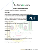 Expository Essay On Pollution PDF