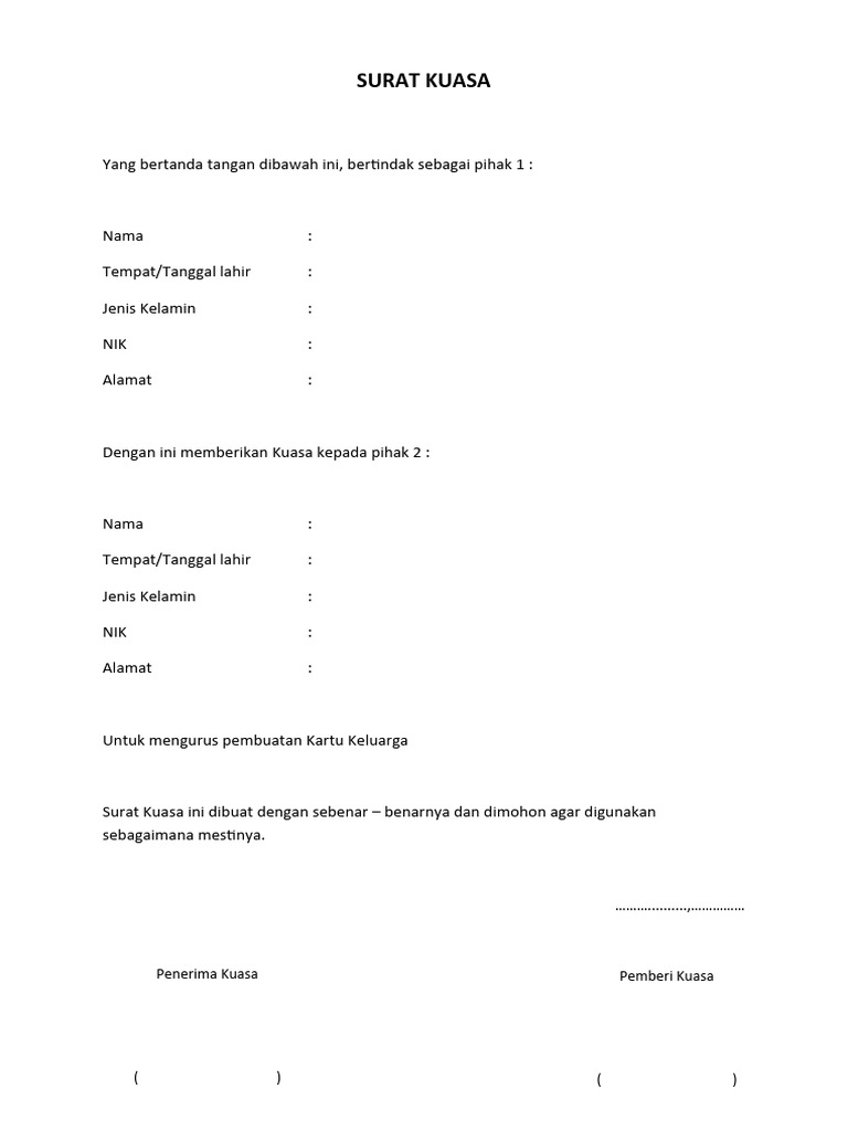 Surat Kuasa Validasi Pph Kosongan Pdf - vrogue.co