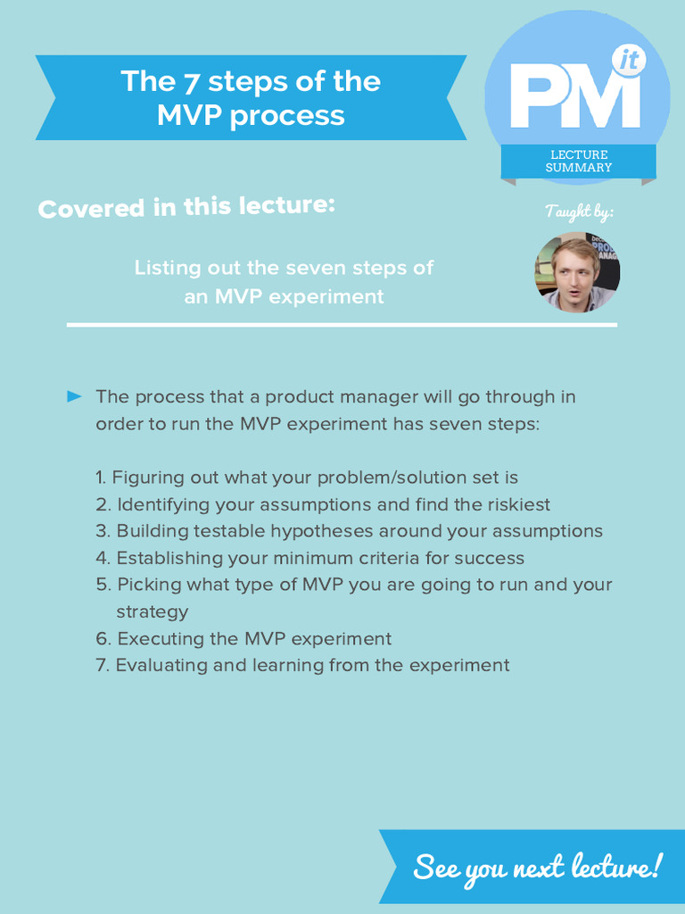 CHEAT+SHEET+-+The+7+steps+of+the+MVP+process | PDF