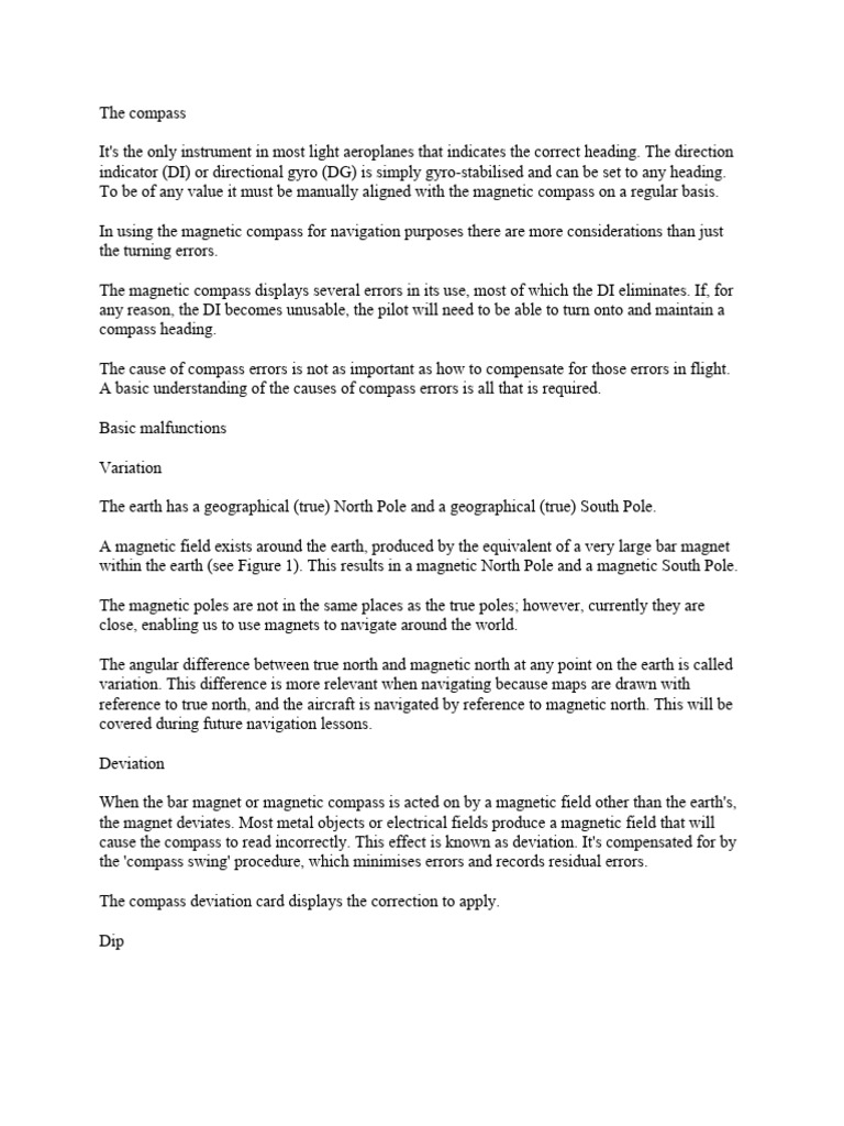 Accidents made by compass malfunction PDF