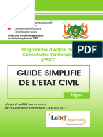 Guide Etat Civil Niger