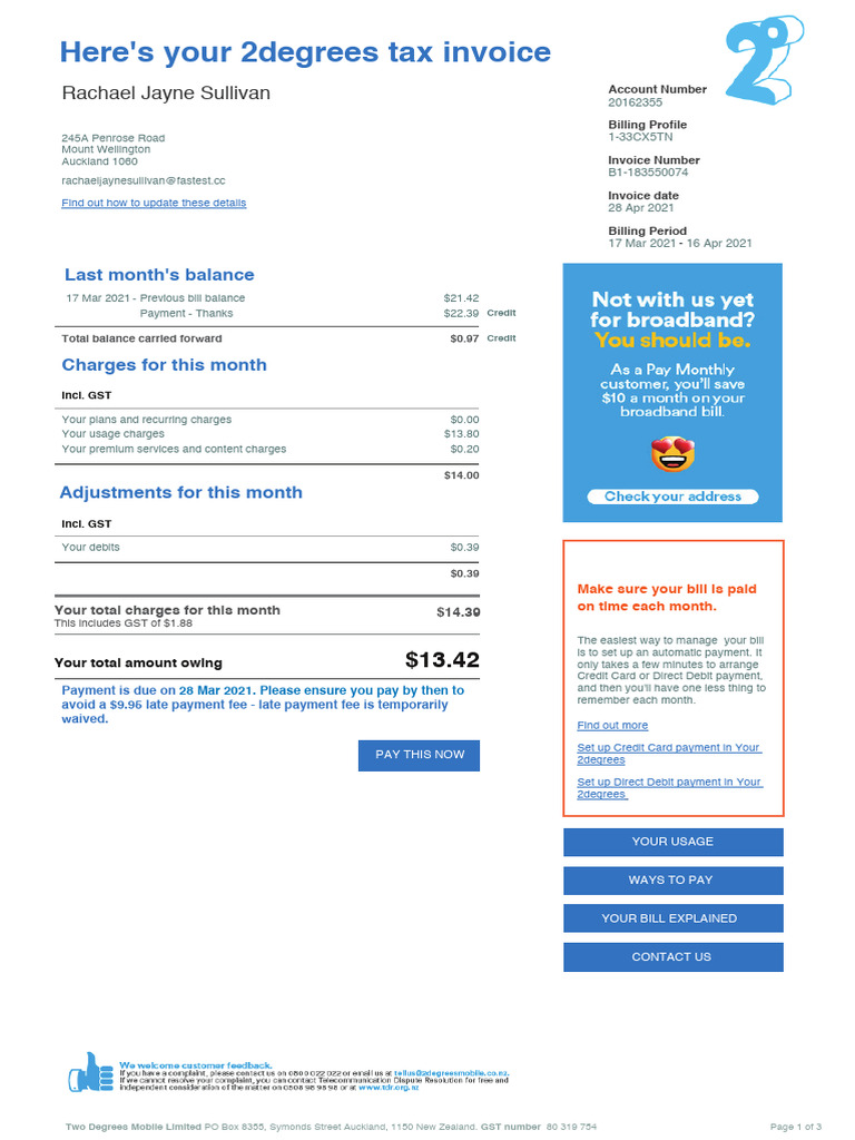 MC12036A How To Read Your Bill Consumer V2 | PDF
