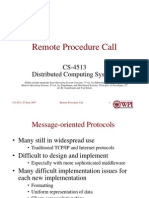 Week 1 -- Remote Procedure Call