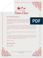 Red Bordered Vintage Letter From Santa 1