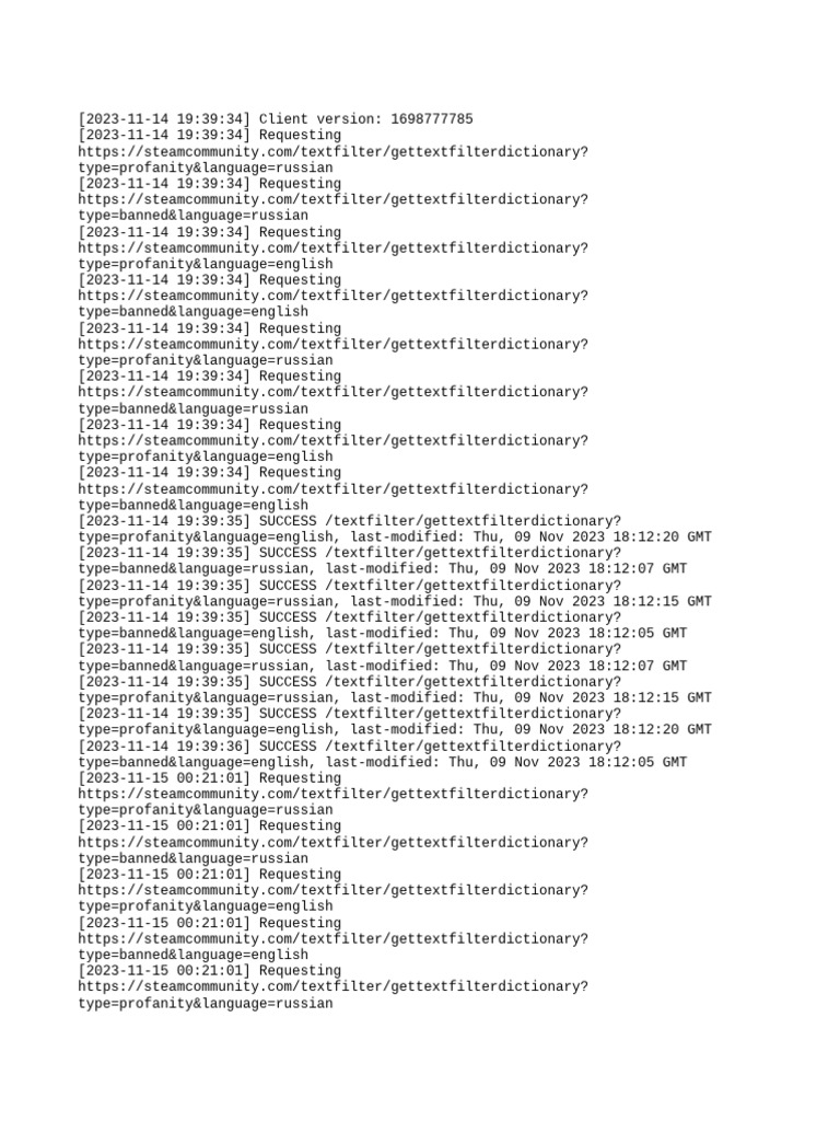 Text Filter Log | PDF