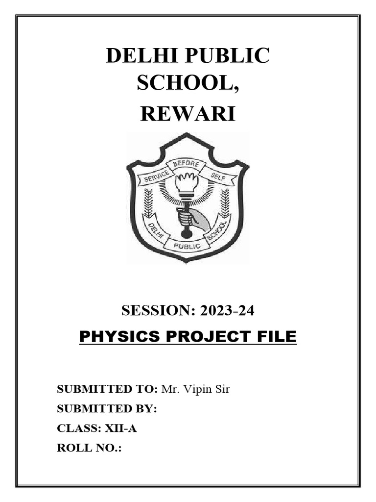 Physics Project Report | PDF