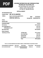 Montero Payment Receipt