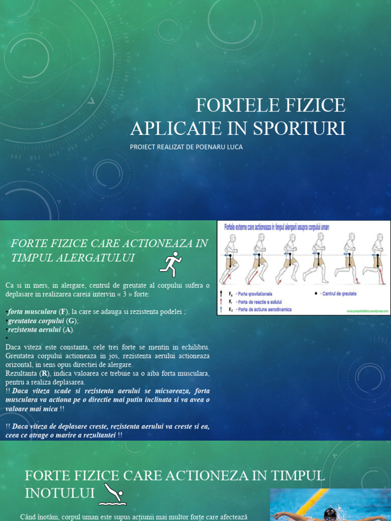 Fortele Fizice Aplicate in Sporturi | PDF