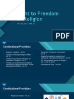 13 Right To Freedom of Religion - Arts.25-26-27-28