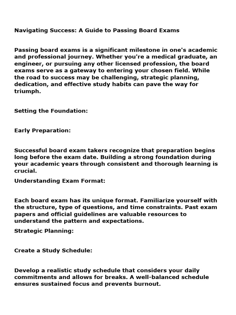 Board Exam Tips | PDF