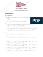 Derivative Securities Assignment