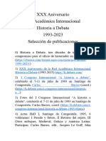 XXX Aniversario Selección de Publicaciones 1993-2023