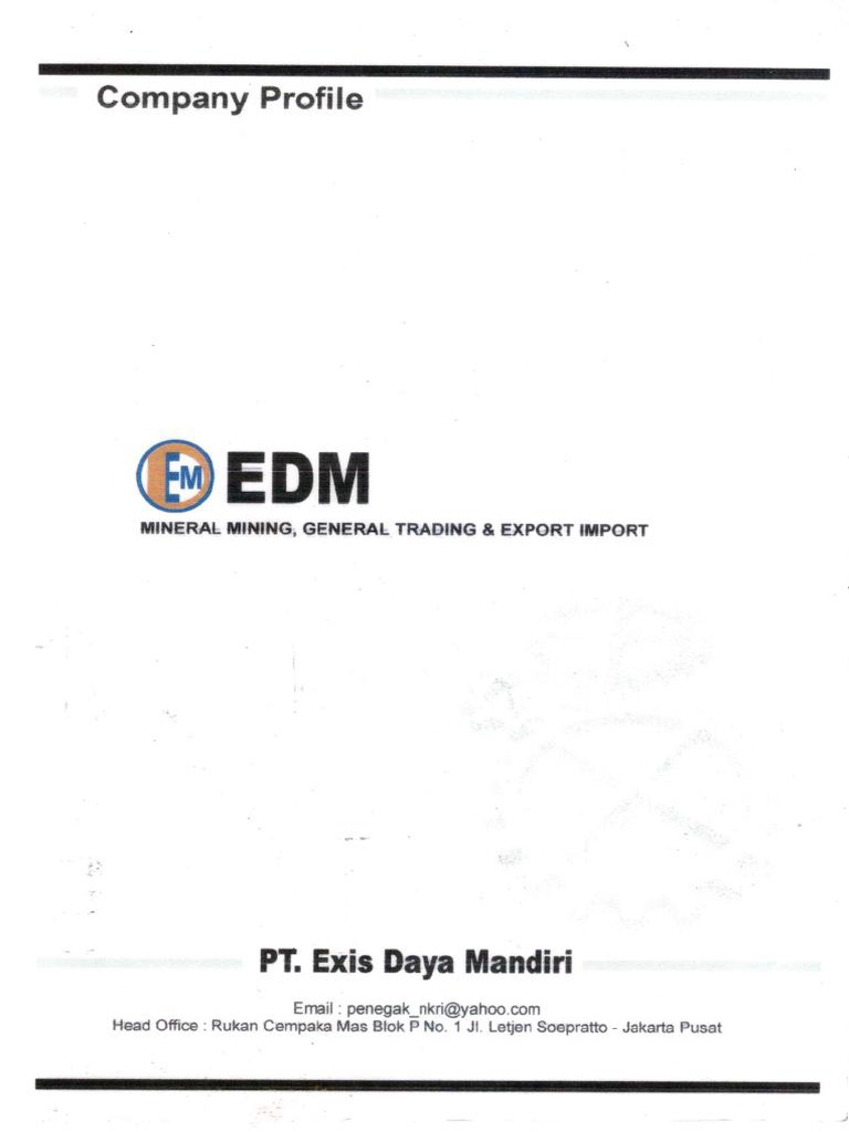 COMPANY PROFILE EDM PDF