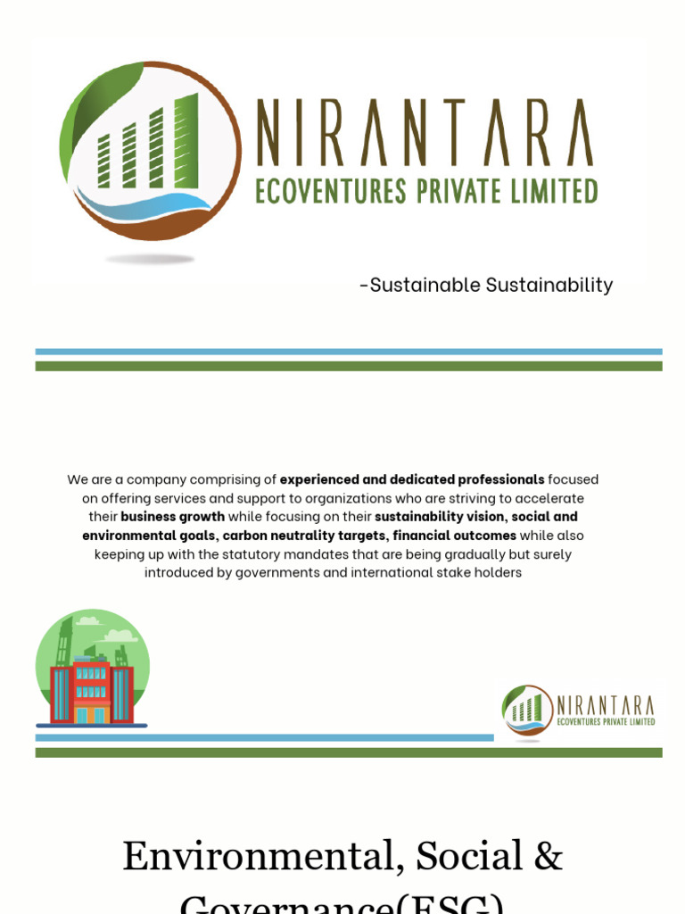 ESG Strategies for Sustainable Growth | PDF | Technology & Engineering