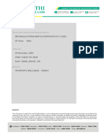 MR - Nagula Prashanth (Corpahcrya1711230377) Male 26 Years: This Document Holds The Written Radiology Report For