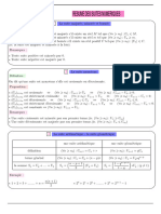 Résumé Du Cour Des Suites Numériques