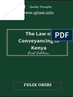 The Law of Conveyancing in Kenya Toc