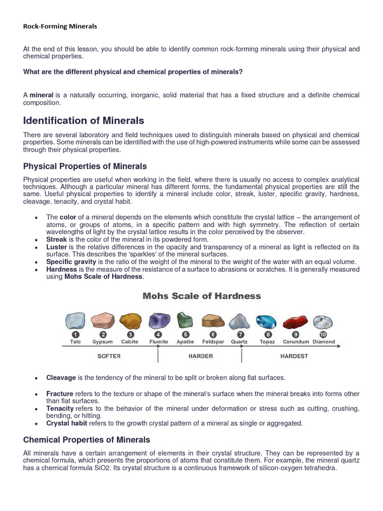 Minerals | PDF