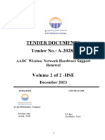 Tender Documents Tender No.: A-20288: AADC Wireless Network Hardware Support Renewal