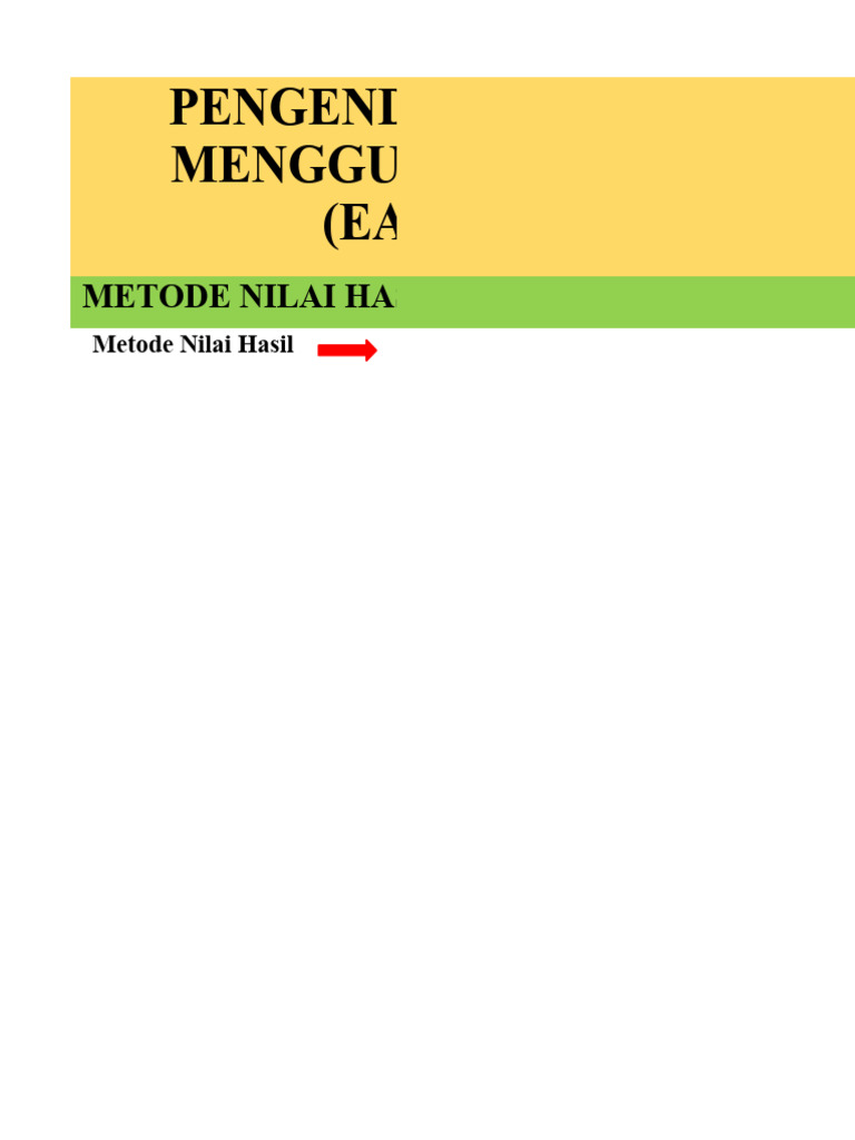 Materi konsep nilai hasil atau earned value method angga nugraha 1