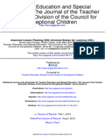 0011... Improved Lesson Planning With Universal Design For Learning - Susan Courey, Philis Tappe, Jody Siker, Pam LePage - Article