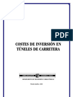 Costos de Inversion en Tuneles de Carreteras