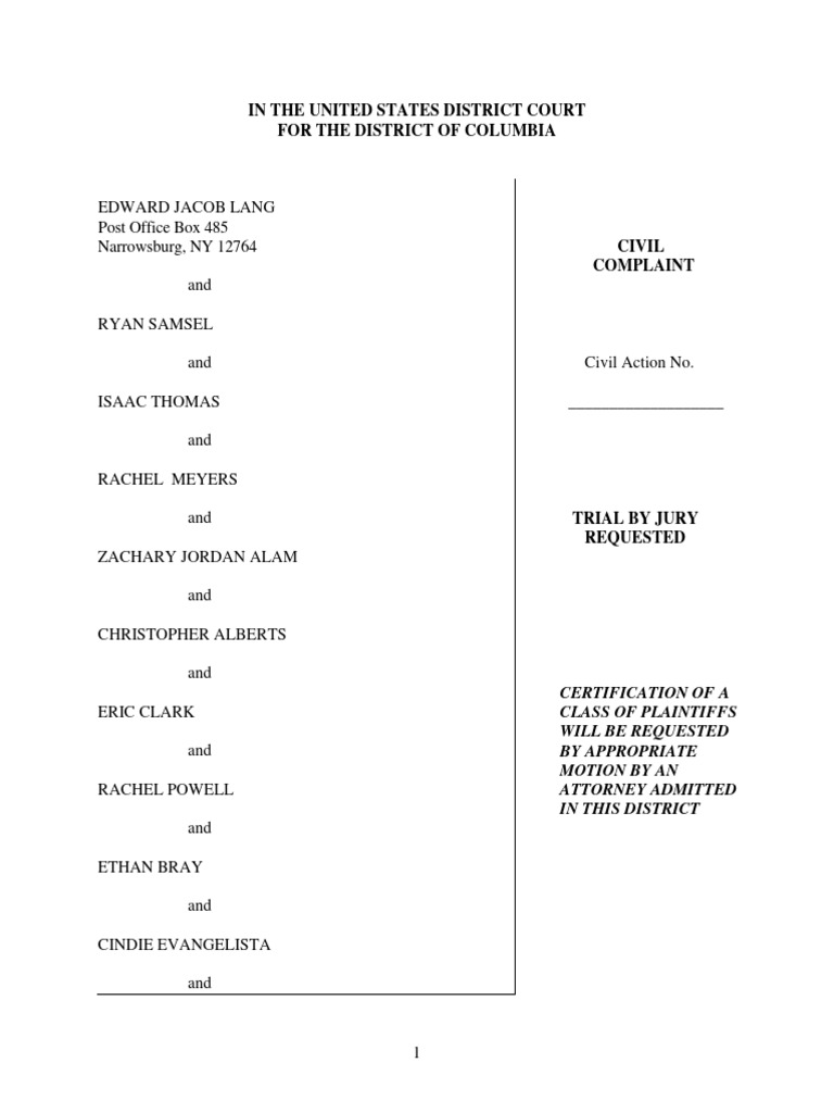 Civil Lawsuit | PDF