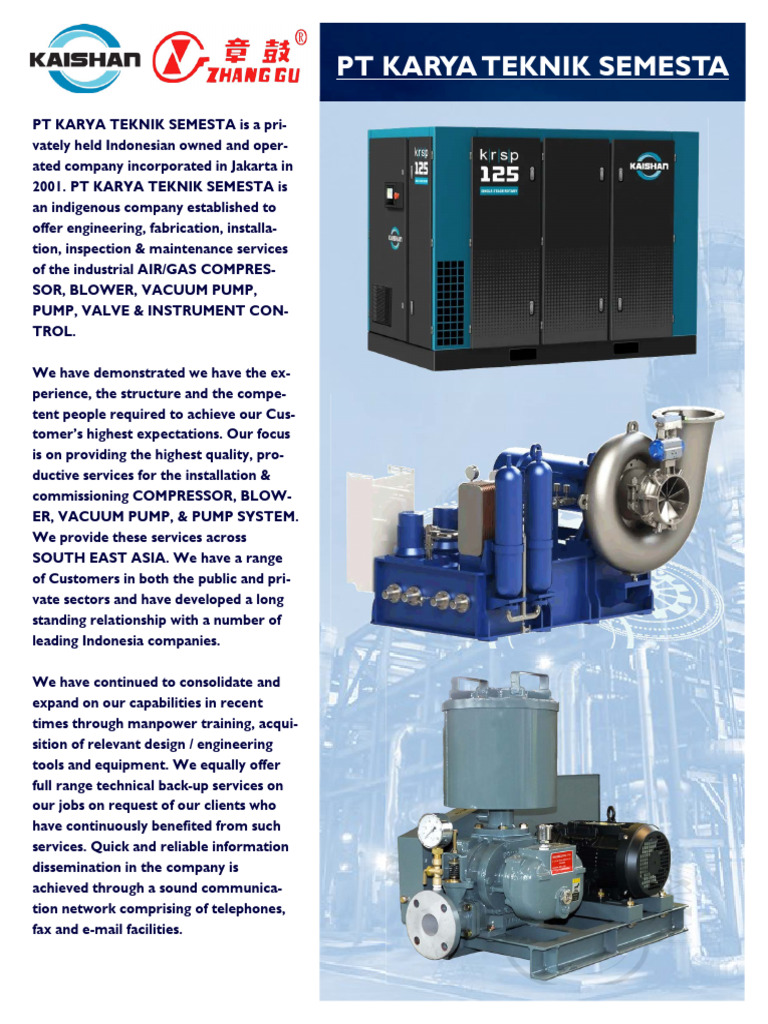 COMPANY PROFILE PT KARYA TEKNIK 2021 KAISHAN WEB Kecil | PDF