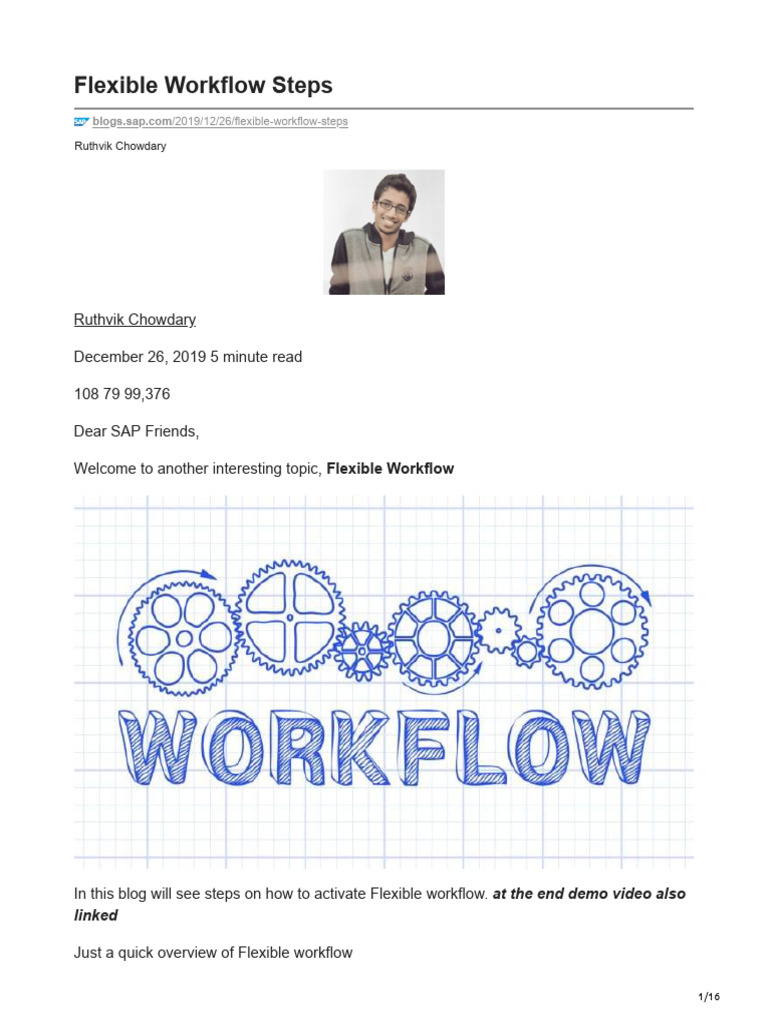 Sap Mm Configure Flexible Workflow