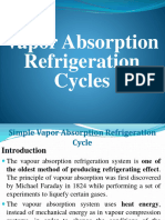 Vapor Absorption and Air Refrigeration Cycle