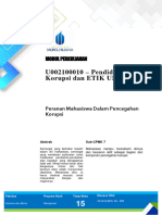 15.modul Peranan Mahasiswa Dalam Pencegahan Korupsi