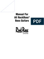 Manual For All Rockbass Bass Guitars: English