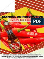 Support Sur La Production de L'huile de Table Pimentee