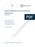 MANTENIMIENTO A ELEVADOR Hidraulico