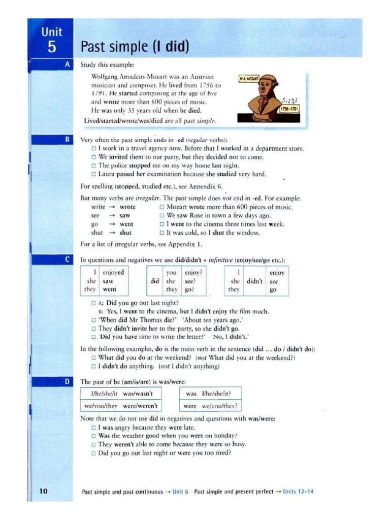 Past simple | PDF