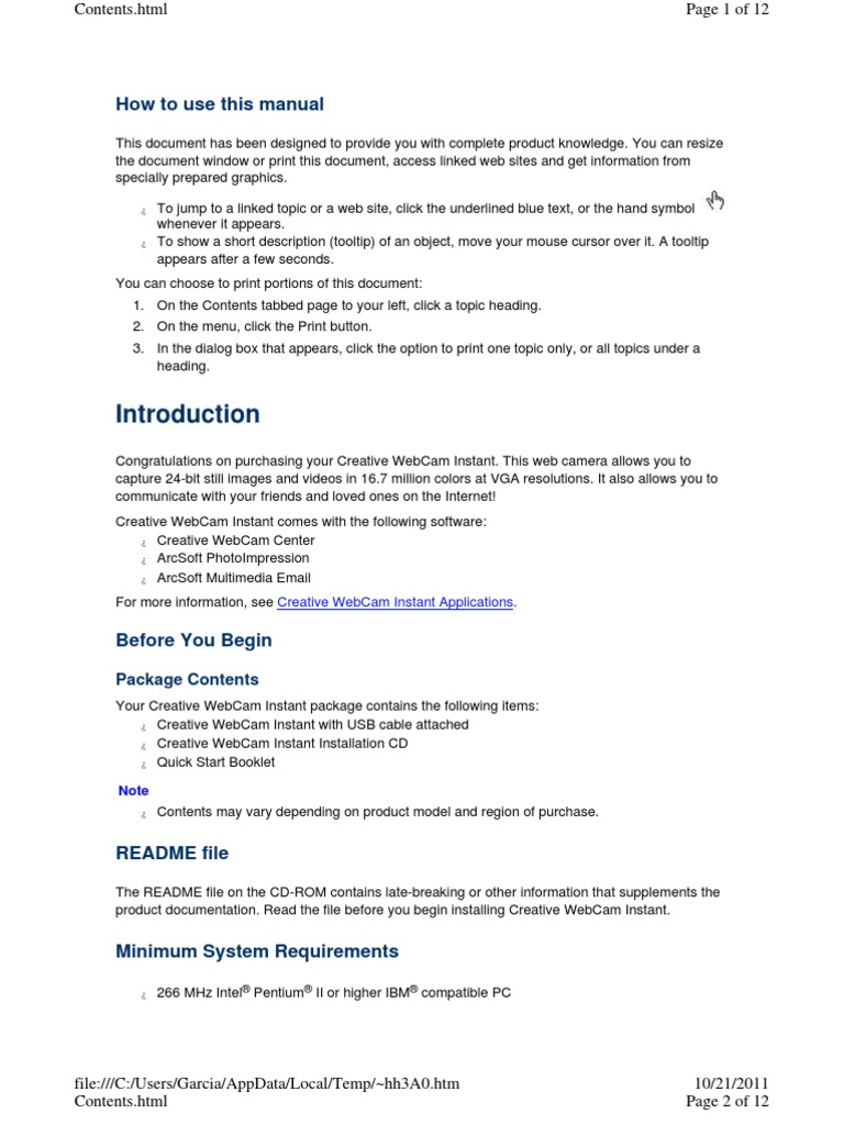 How To Use This Manual: Package Contents | PDF | Usb | Installation ...