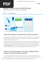 Design of Experiments (DoE) Studies - Method, Chemistry, Videos