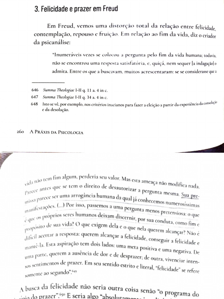 Felicidade e Prazer em Freud | PDF
