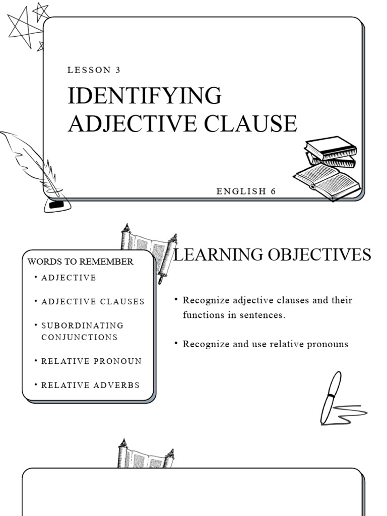 Adjective Clause | PDF